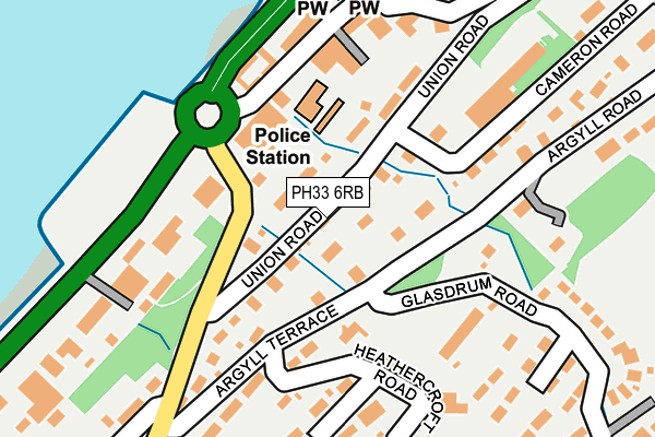 PH33 6RB map - OS OpenMap – Local (Ordnance Survey)