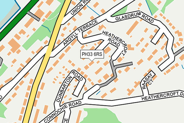 PH33 6RS map - OS OpenMap – Local (Ordnance Survey)