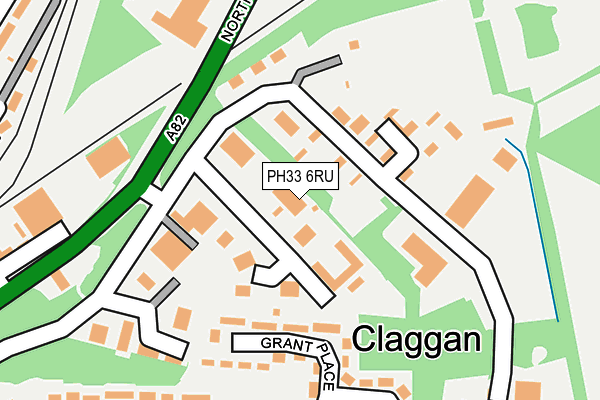 PH33 6RU map - OS OpenMap – Local (Ordnance Survey)