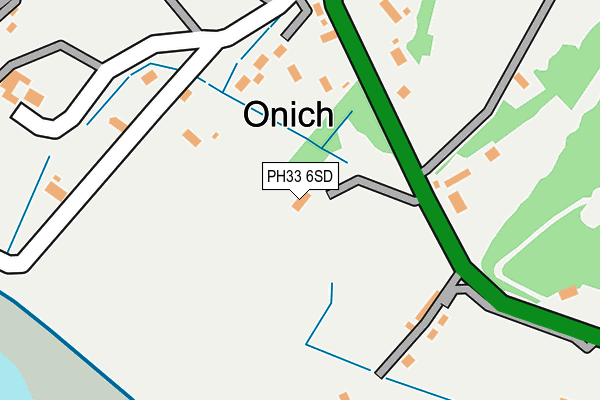 PH33 6SD map - OS OpenMap – Local (Ordnance Survey)