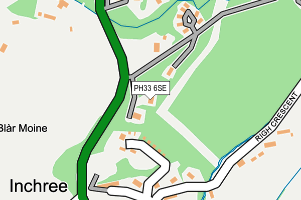 PH33 6SE map - OS OpenMap – Local (Ordnance Survey)