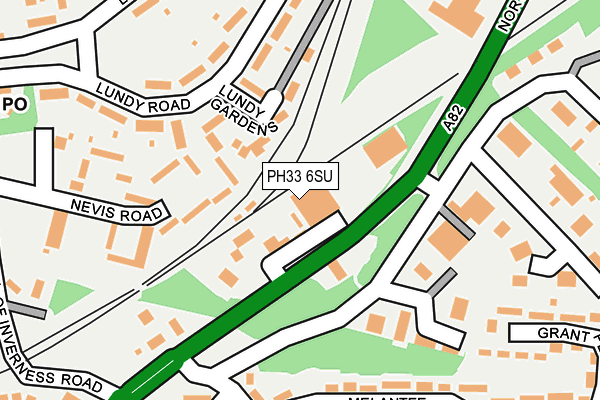 PH33 6SU map - OS OpenMap – Local (Ordnance Survey)