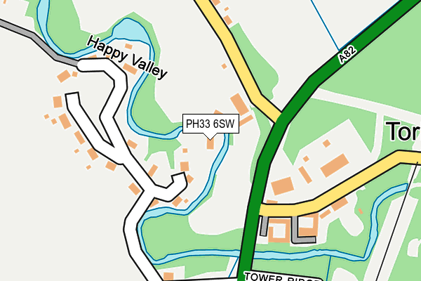 PH33 6SW map - OS OpenMap – Local (Ordnance Survey)