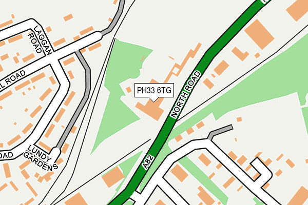 PH33 6TG map - OS OpenMap – Local (Ordnance Survey)