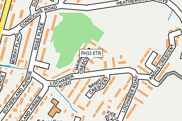 PH33 6TR map - OS OpenMap – Local (Ordnance Survey)