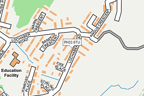 PH33 6TU map - OS OpenMap – Local (Ordnance Survey)
