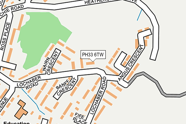 PH33 6TW map - OS OpenMap – Local (Ordnance Survey)