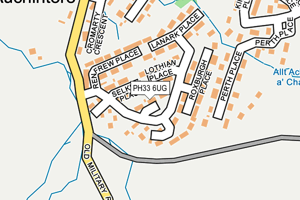 PH33 6UG map - OS OpenMap – Local (Ordnance Survey)