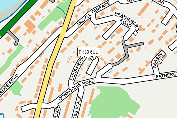 PH33 6UU map - OS OpenMap – Local (Ordnance Survey)