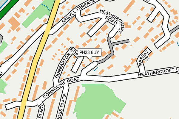 PH33 6UY map - OS OpenMap – Local (Ordnance Survey)