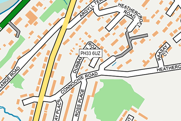 PH33 6UZ map - OS OpenMap – Local (Ordnance Survey)