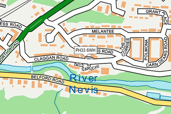 PH33 6WH map - OS OpenMap – Local (Ordnance Survey)