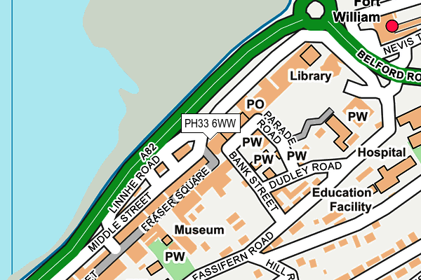 PH33 6WW map - OS OpenMap – Local (Ordnance Survey)
