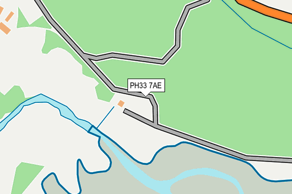 PH33 7AE map - OS OpenMap – Local (Ordnance Survey)