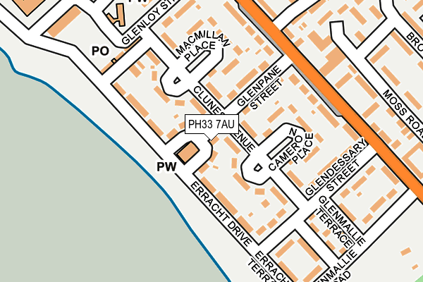 PH33 7AU map - OS OpenMap – Local (Ordnance Survey)