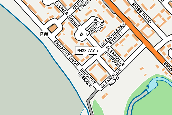 PH33 7AY map - OS OpenMap – Local (Ordnance Survey)