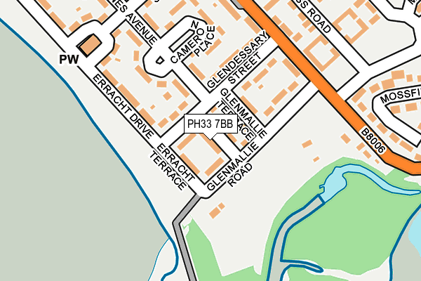 PH33 7BB map - OS OpenMap – Local (Ordnance Survey)