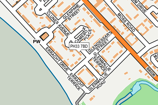 PH33 7BD map - OS OpenMap – Local (Ordnance Survey)