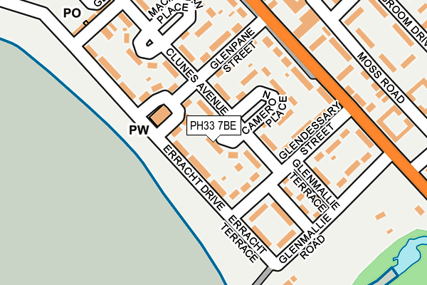 PH33 7BE map - OS OpenMap – Local (Ordnance Survey)