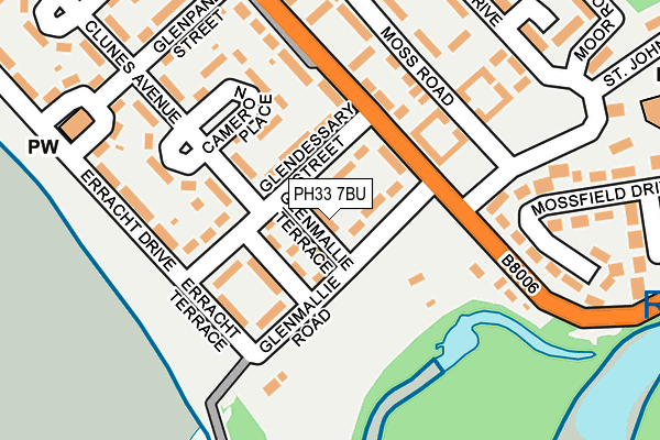 PH33 7BU map - OS OpenMap – Local (Ordnance Survey)