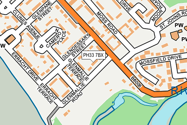 PH33 7BX map - OS OpenMap – Local (Ordnance Survey)