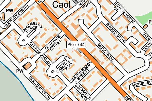 PH33 7BZ map - OS OpenMap – Local (Ordnance Survey)