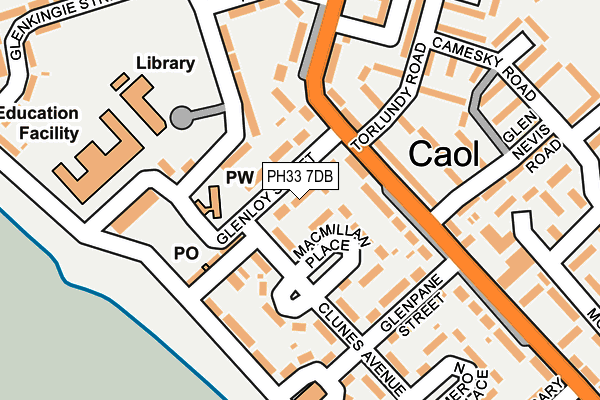 PH33 7DB map - OS OpenMap – Local (Ordnance Survey)