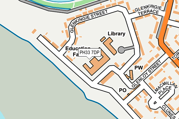PH33 7DP map - OS OpenMap – Local (Ordnance Survey)