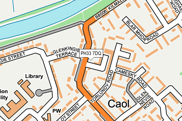PH33 7DQ map - OS OpenMap – Local (Ordnance Survey)