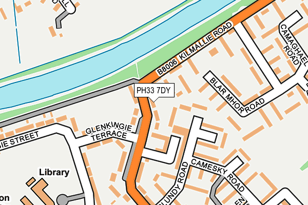 PH33 7DY map - OS OpenMap – Local (Ordnance Survey)