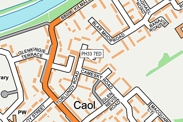 PH33 7ED map - OS OpenMap – Local (Ordnance Survey)