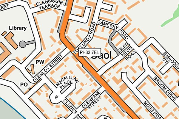 PH33 7EL map - OS OpenMap – Local (Ordnance Survey)