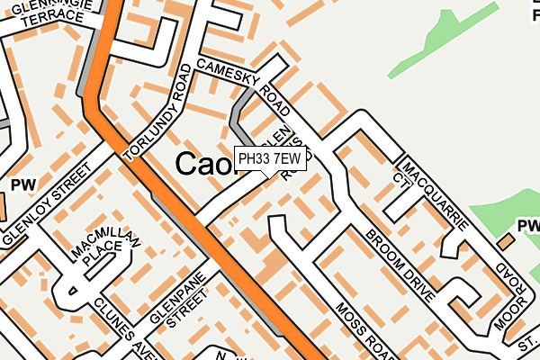 PH33 7EW map - OS OpenMap – Local (Ordnance Survey)