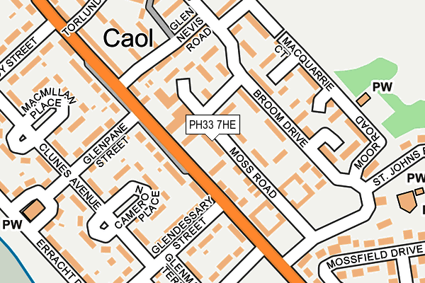 PH33 7HE map - OS OpenMap – Local (Ordnance Survey)