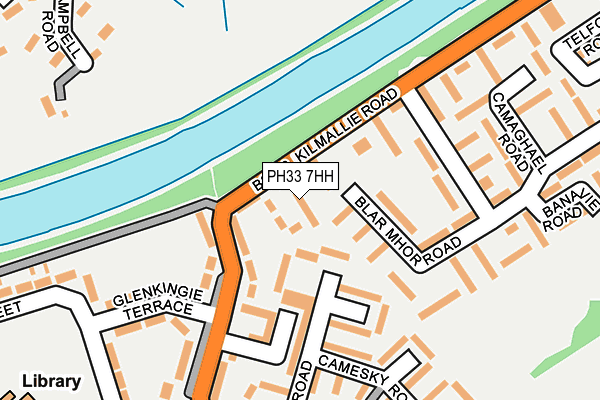 PH33 7HH map - OS OpenMap – Local (Ordnance Survey)
