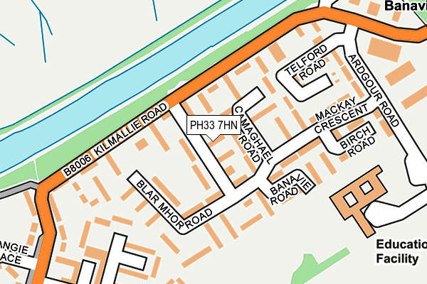 PH33 7HN map - OS OpenMap – Local (Ordnance Survey)