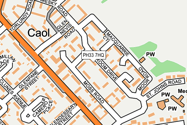 PH33 7HQ map - OS OpenMap – Local (Ordnance Survey)