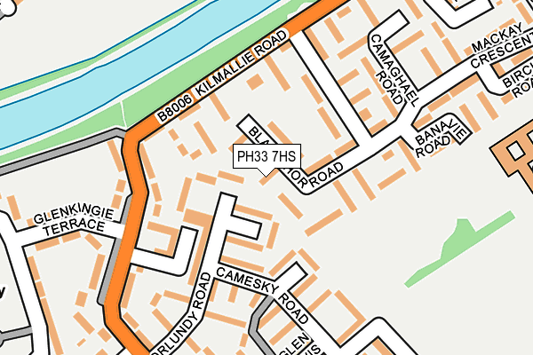 PH33 7HS map - OS OpenMap – Local (Ordnance Survey)