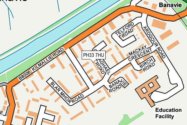 PH33 7HU map - OS OpenMap – Local (Ordnance Survey)