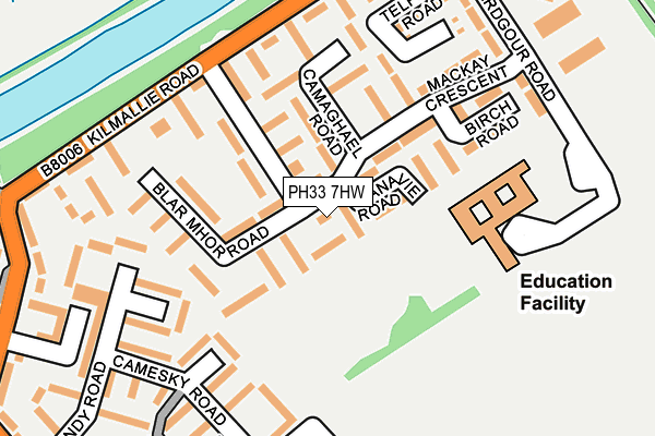 PH33 7HW map - OS OpenMap – Local (Ordnance Survey)