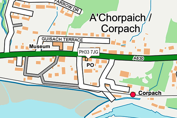 PH33 7JG map - OS OpenMap – Local (Ordnance Survey)