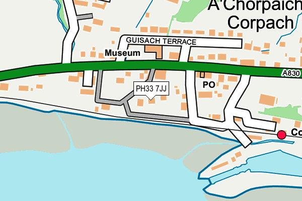 PH33 7JJ map - OS OpenMap – Local (Ordnance Survey)