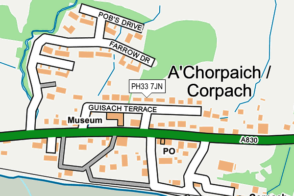PH33 7JN map - OS OpenMap – Local (Ordnance Survey)