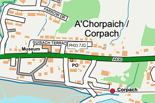 PH33 7JQ map - OS OpenMap – Local (Ordnance Survey)