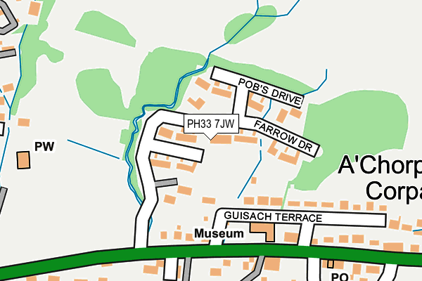 PH33 7JW map - OS OpenMap – Local (Ordnance Survey)