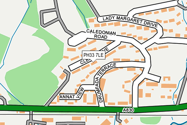 PH33 7LE map - OS OpenMap – Local (Ordnance Survey)