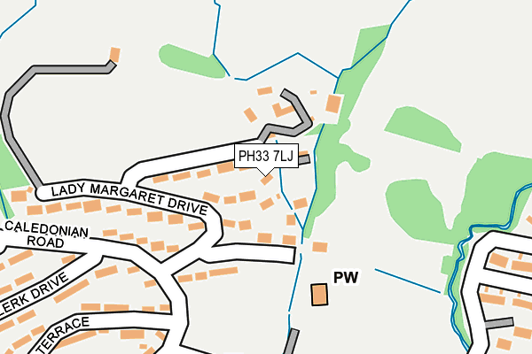 PH33 7LJ map - OS OpenMap – Local (Ordnance Survey)