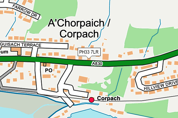 PH33 7LR map - OS OpenMap – Local (Ordnance Survey)