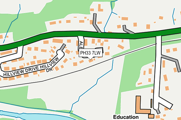 PH33 7LW map - OS OpenMap – Local (Ordnance Survey)