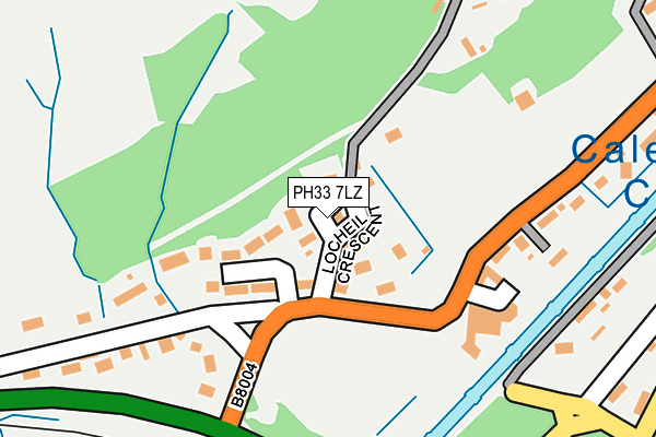 PH33 7LZ map - OS OpenMap – Local (Ordnance Survey)